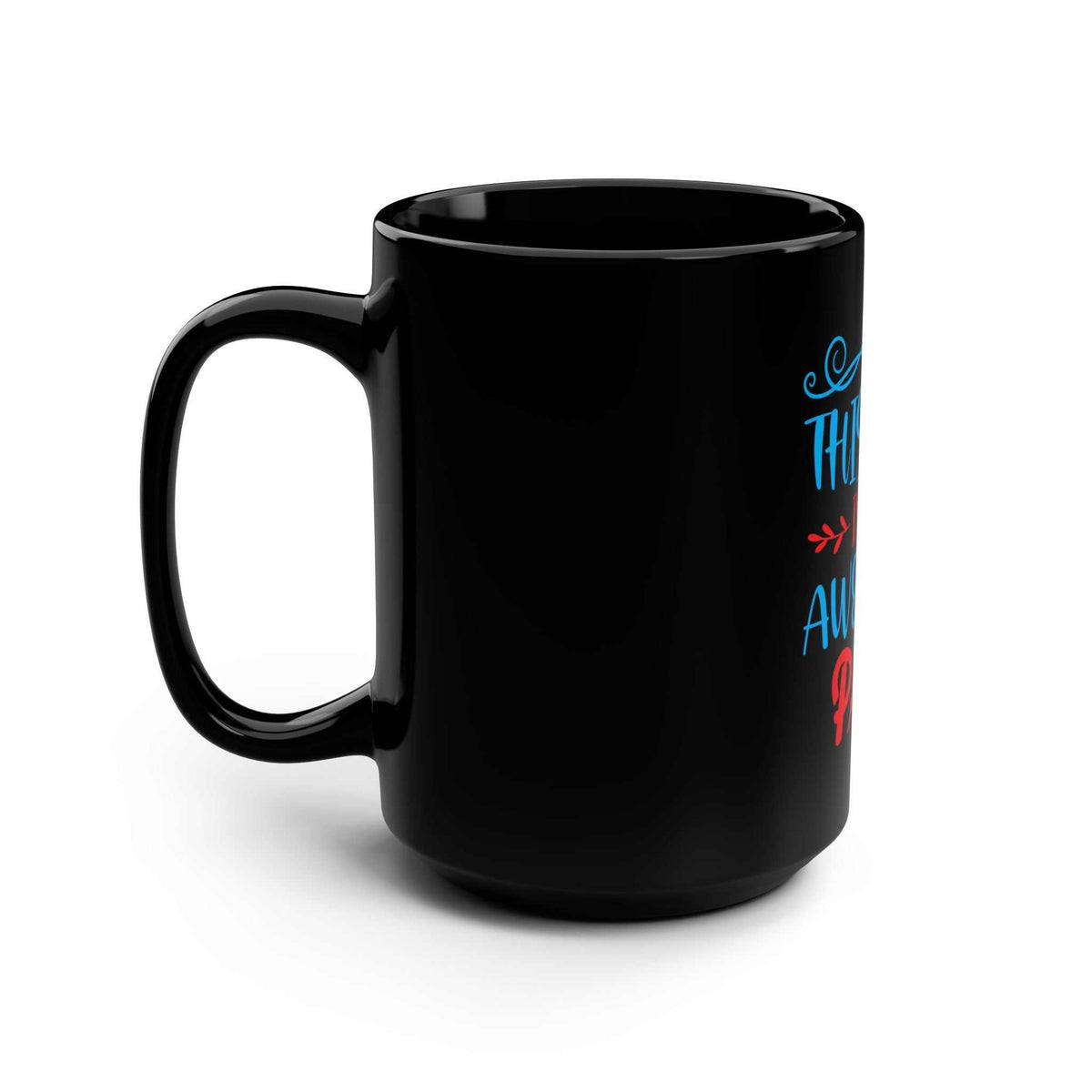 Awesome Papa Black Ceramic Mug, 15oz