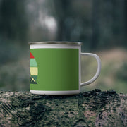 Enamel Camping Mug-Snowy Mountain