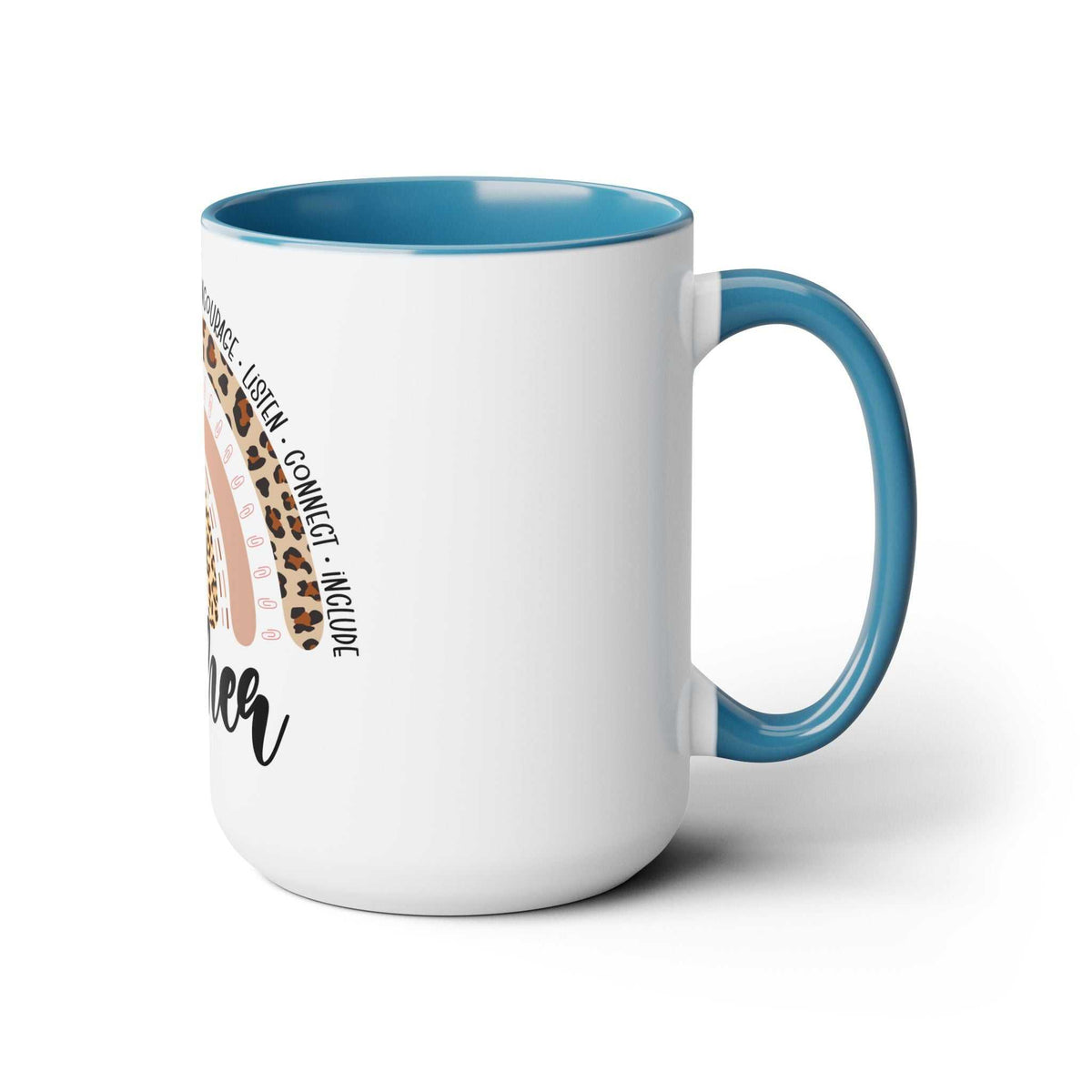 Teacher Two-Tone Coffee Mugs, 15oz