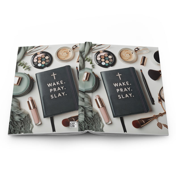 Inspiring Hardcover Journal for Daily Reflection, Wake Pray Slay Note-taking, Perfect Gift for Writers, Students, and Dreamers, [...]