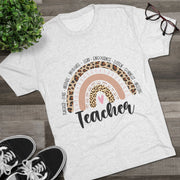 Leopard Print Teacher Tee, Inspirational Teacher Shirt, Gift for Educators, Back to School Outfit, Classroom Apparel, Unisex Shirt