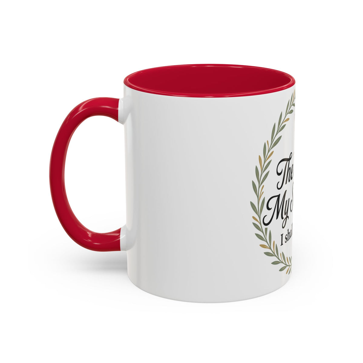 Christian Mug — "The Lord Is My Shepherd, I Shall Not Want" Inspirational Coffee Cup