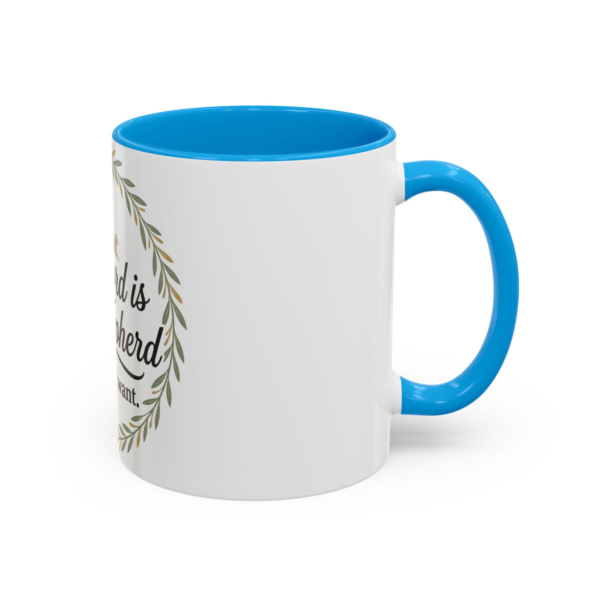 Christian Mug — "The Lord Is My Shepherd, I Shall Not Want" Inspirational Coffee Cup