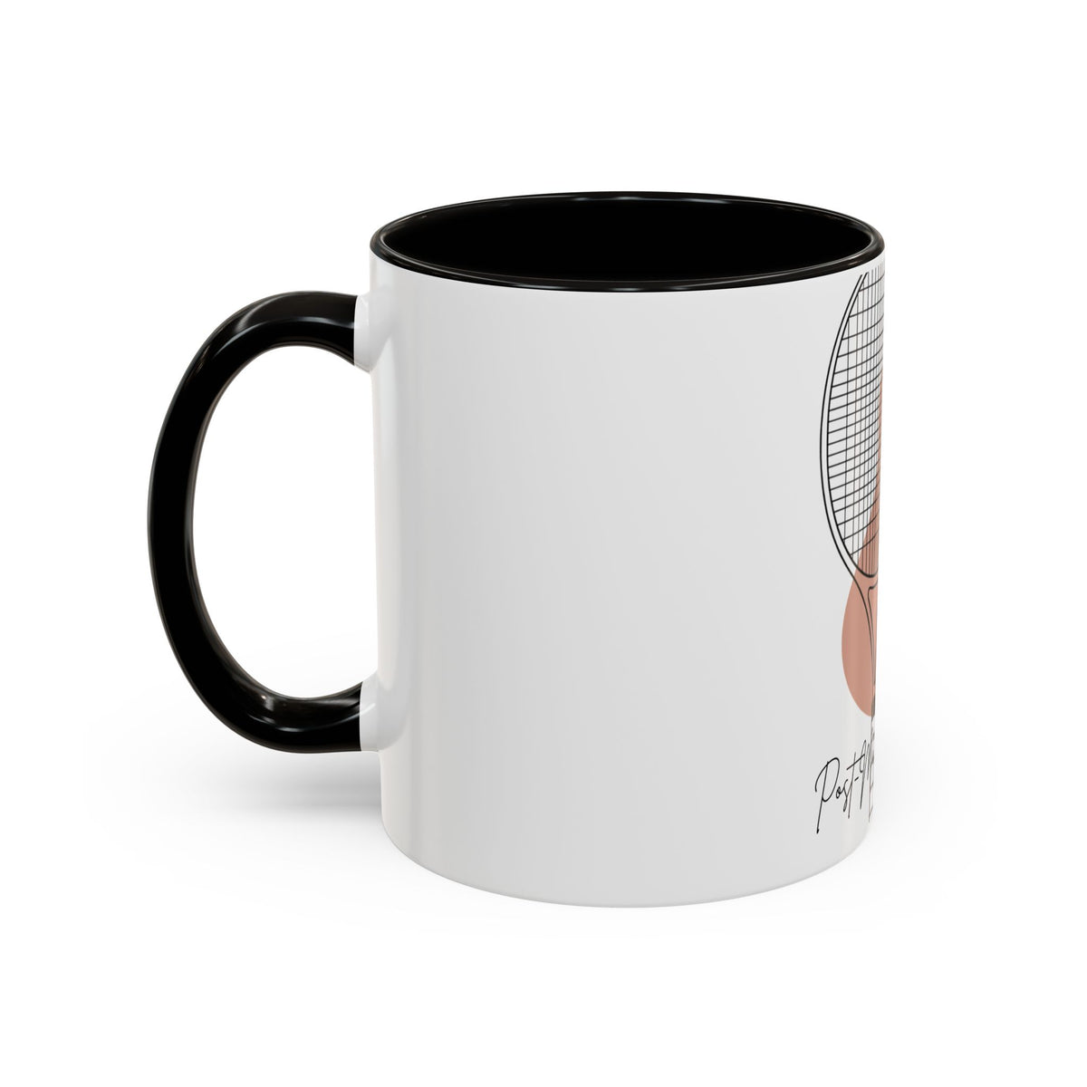 Tennis Racket Coffee Mug – 'Post-Match Hydration' Minimalist Tennis Gift (11oz/15oz)