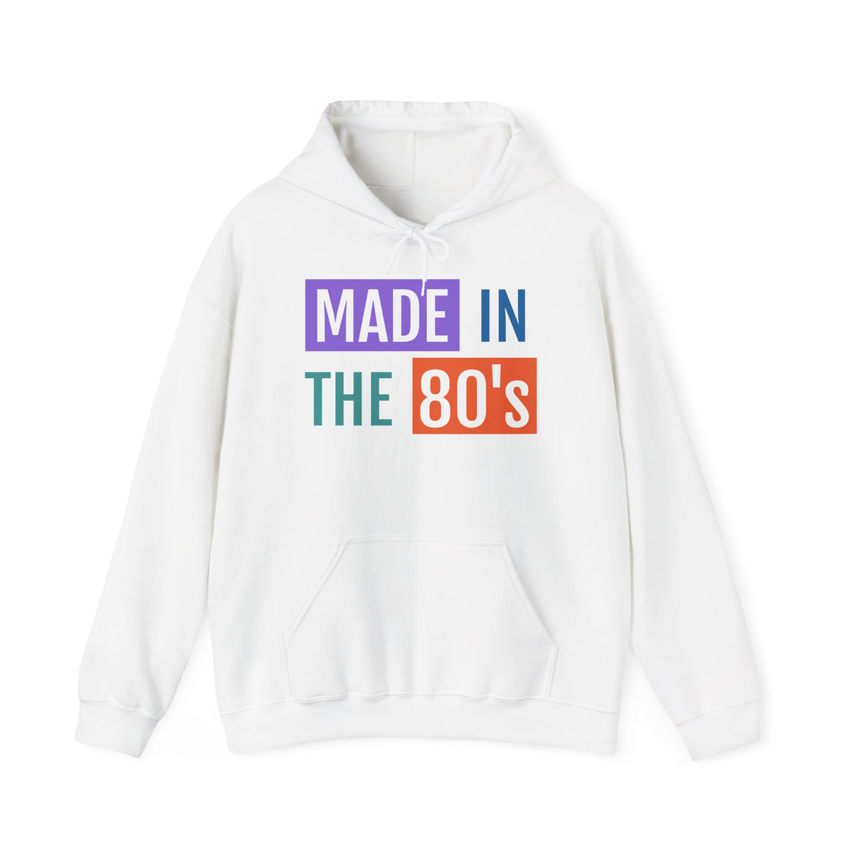 Made in the 80's Retro Hoodie in white