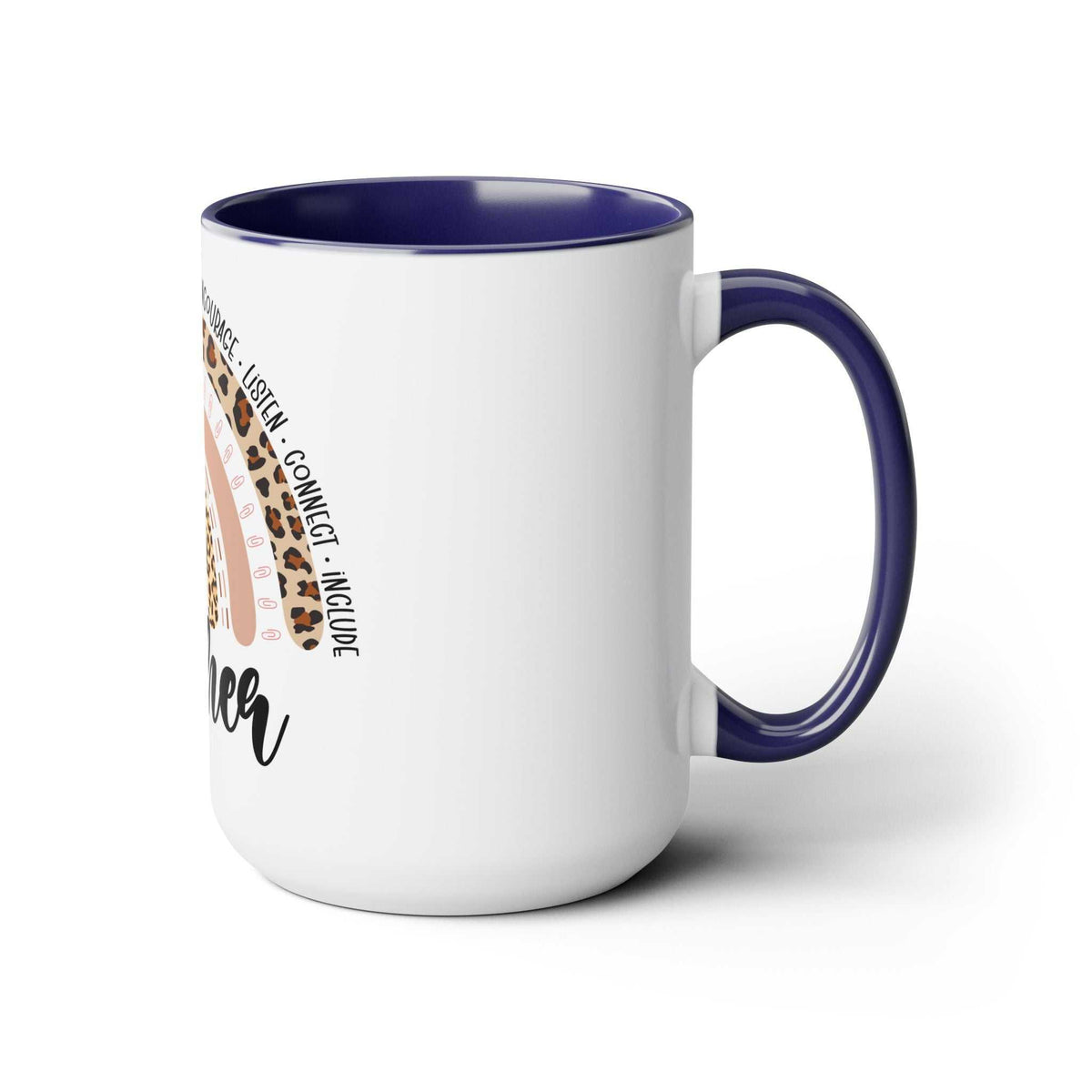 Teacher Two-Tone Coffee Mugs, 15oz