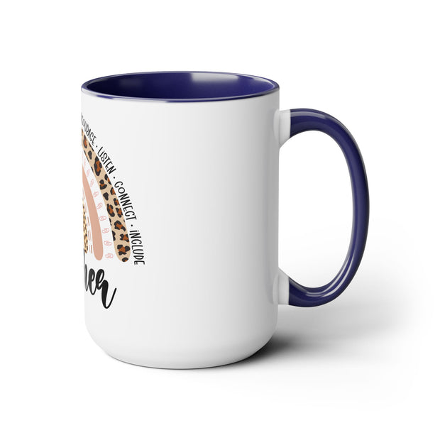 Two-Tone Coffee Mugs, 15oz