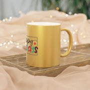 Metallic Mug (Silver\Gold)- Happy Pawlidays