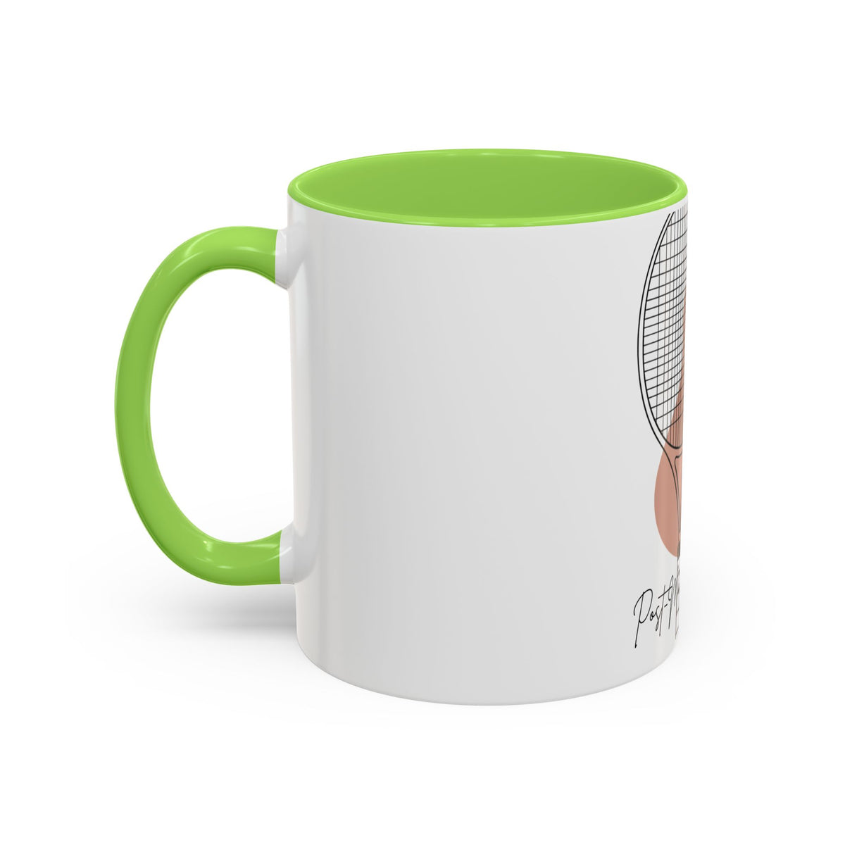 Tennis Racket Coffee Mug – 'Post-Match Hydration' Minimalist Tennis Gift (11oz/15oz)