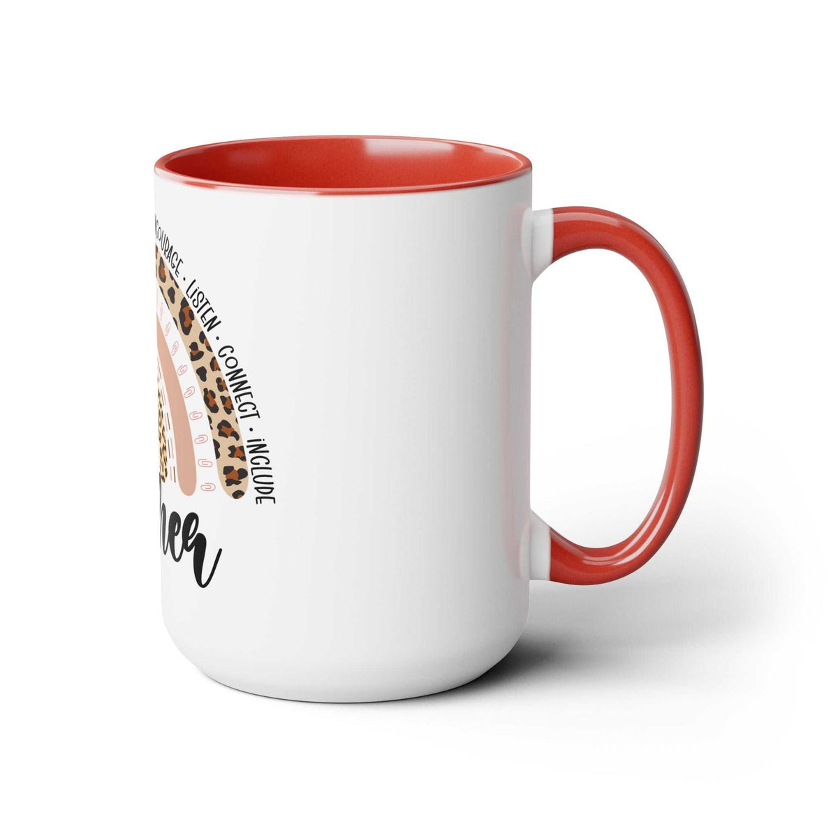 Teacher Two-Tone Coffee Mugs, 15oz