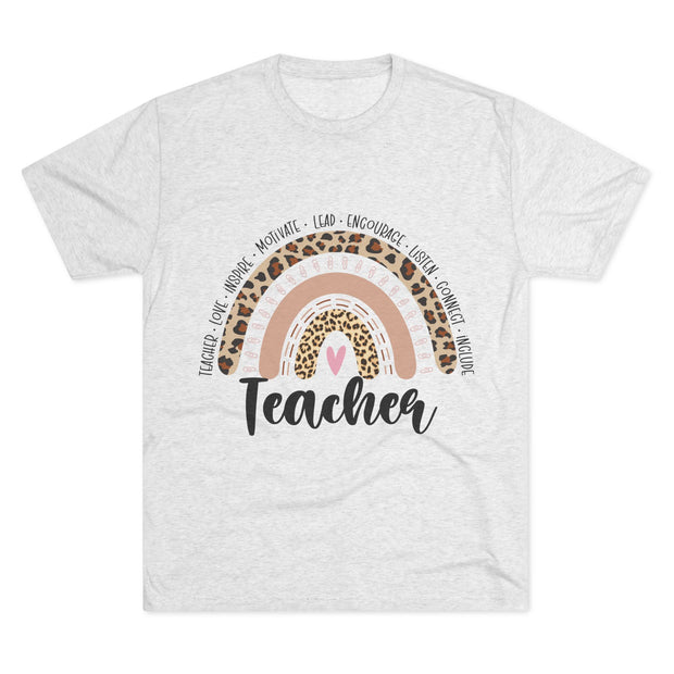 Leopard Print Teacher T-shirt, Gift for Educators
