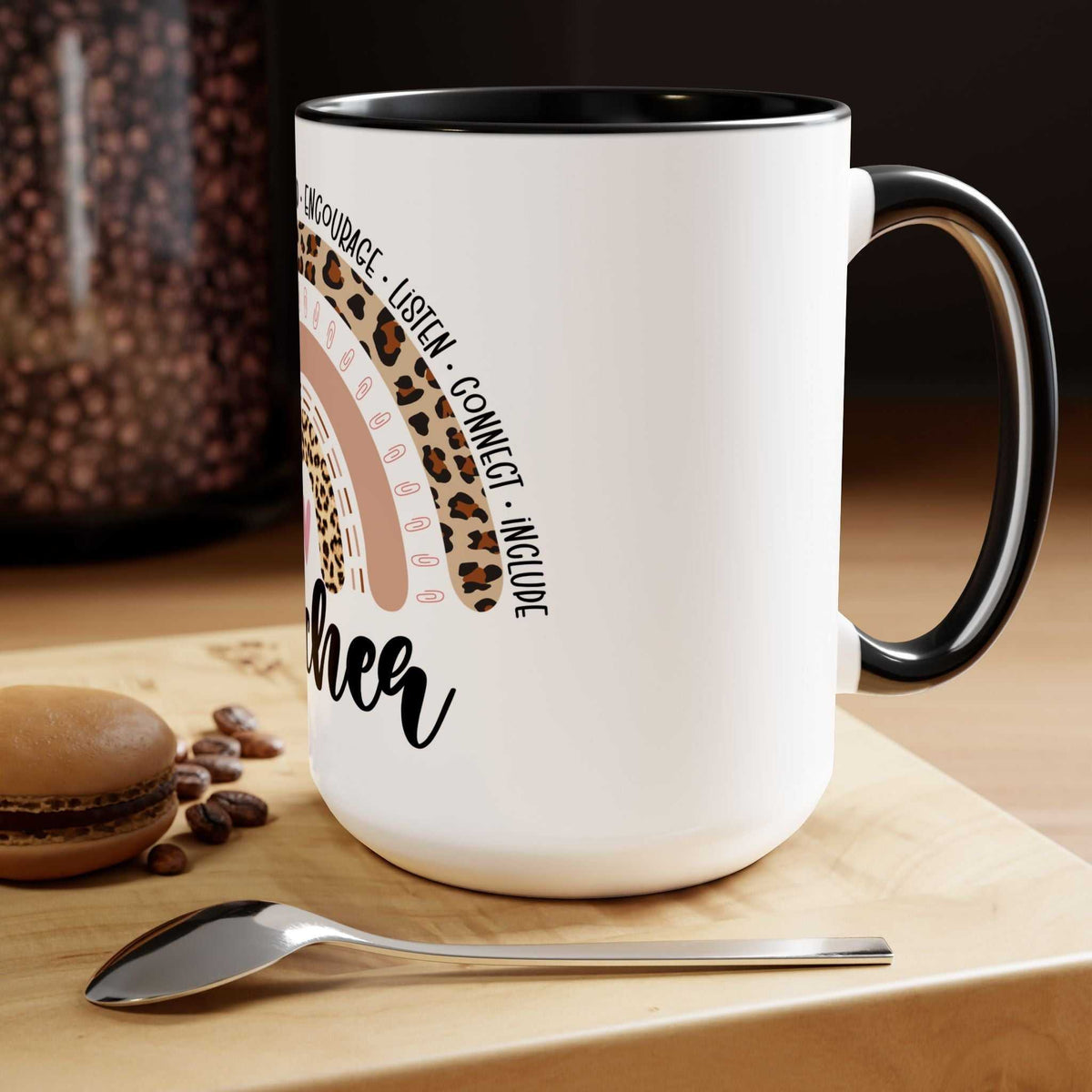 Teacher Two-Tone Coffee Mugs, 15oz