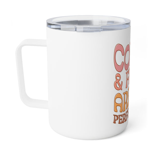 Coffee and Friends Insulated Coffee Mug, 10oz