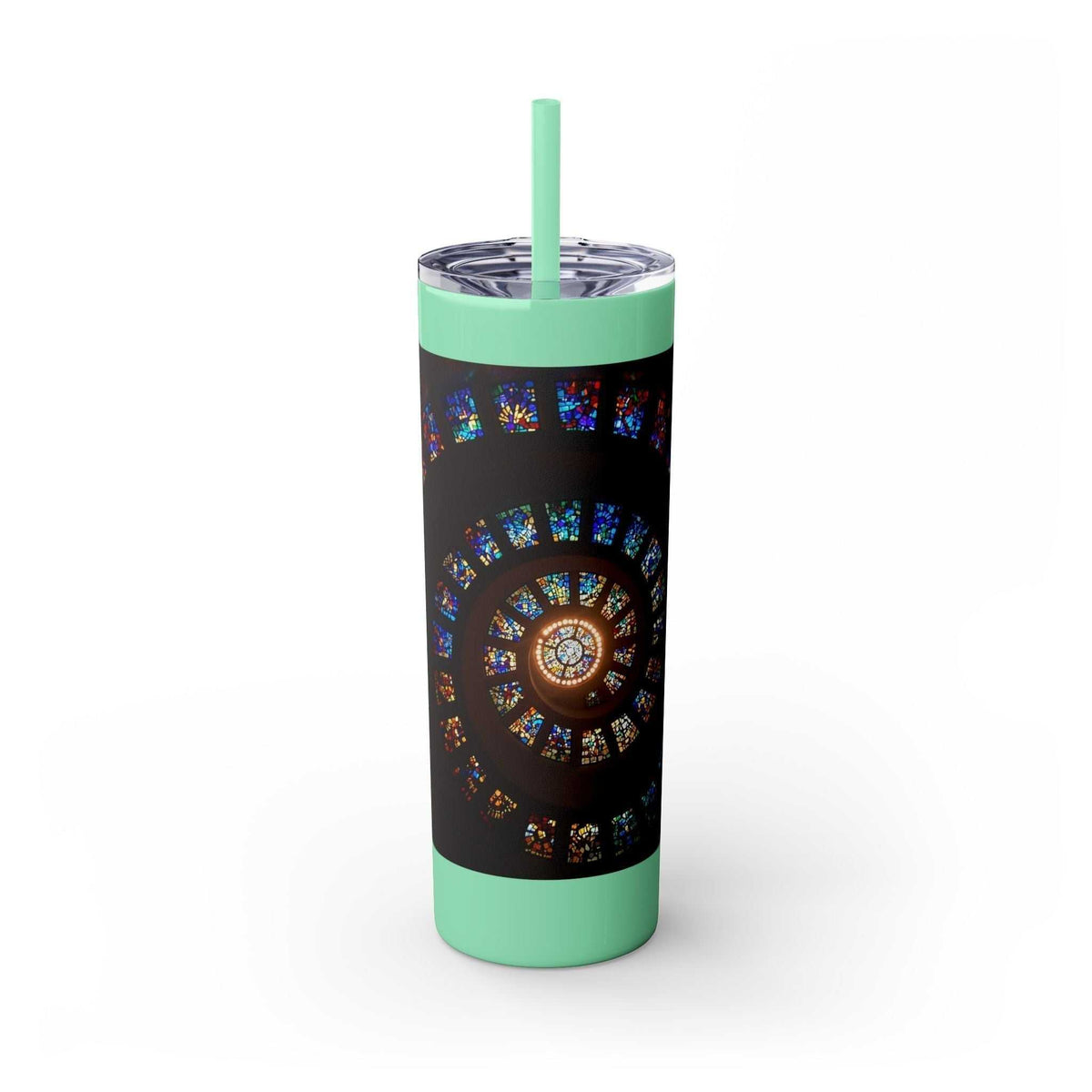 The Maars personalized skinny tumbler with straw