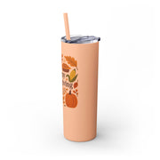 Thanksgiving Skinny Tumbler with Straw, 20oz - Festive Drinkware for Fall Celebrations, Reusable Travel Mug, Fall Decor Gift, Holiday [...]