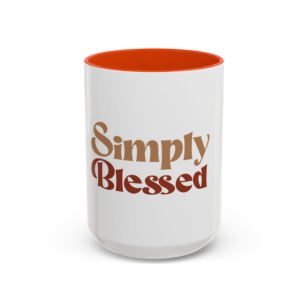 Simply Blessed Colorful Coffee Mug - 11oz & 15oz