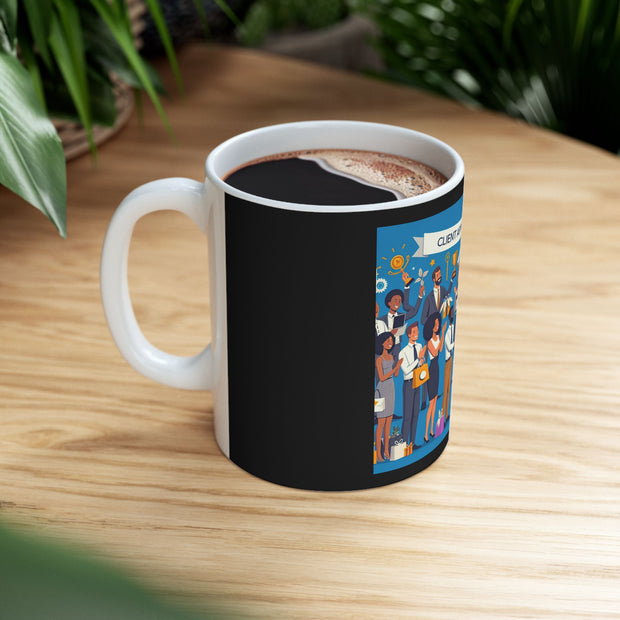 Client Appreciation Ceramic Mug - Perfect Gift for Colleagues, Office Essentials, Motivational Drinkware, Tea/Coffee Lover's Mug, [...]