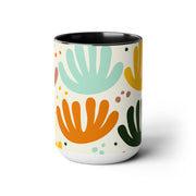 Two-Tone Coffee Mugs, 15oz