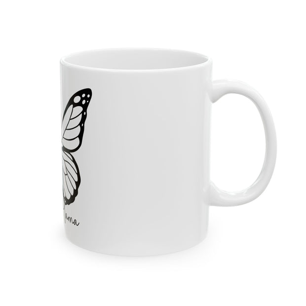 White Ceramic Mug,-Blessed Mama (11oz, 15oz)