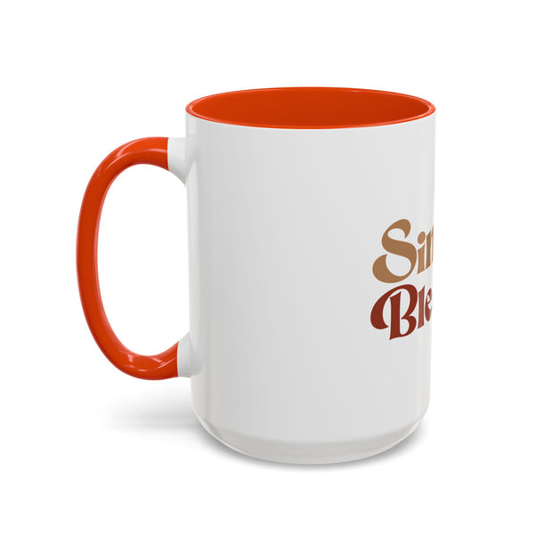 Simply Blessed Colorful Coffee Mug - 11oz & 15oz