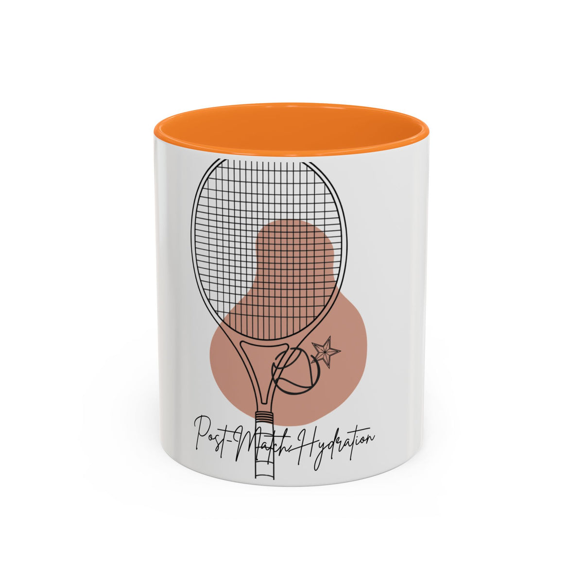Tennis Racket Coffee Mug – 'Post-Match Hydration' Minimalist Tennis Gift (11oz/15oz)