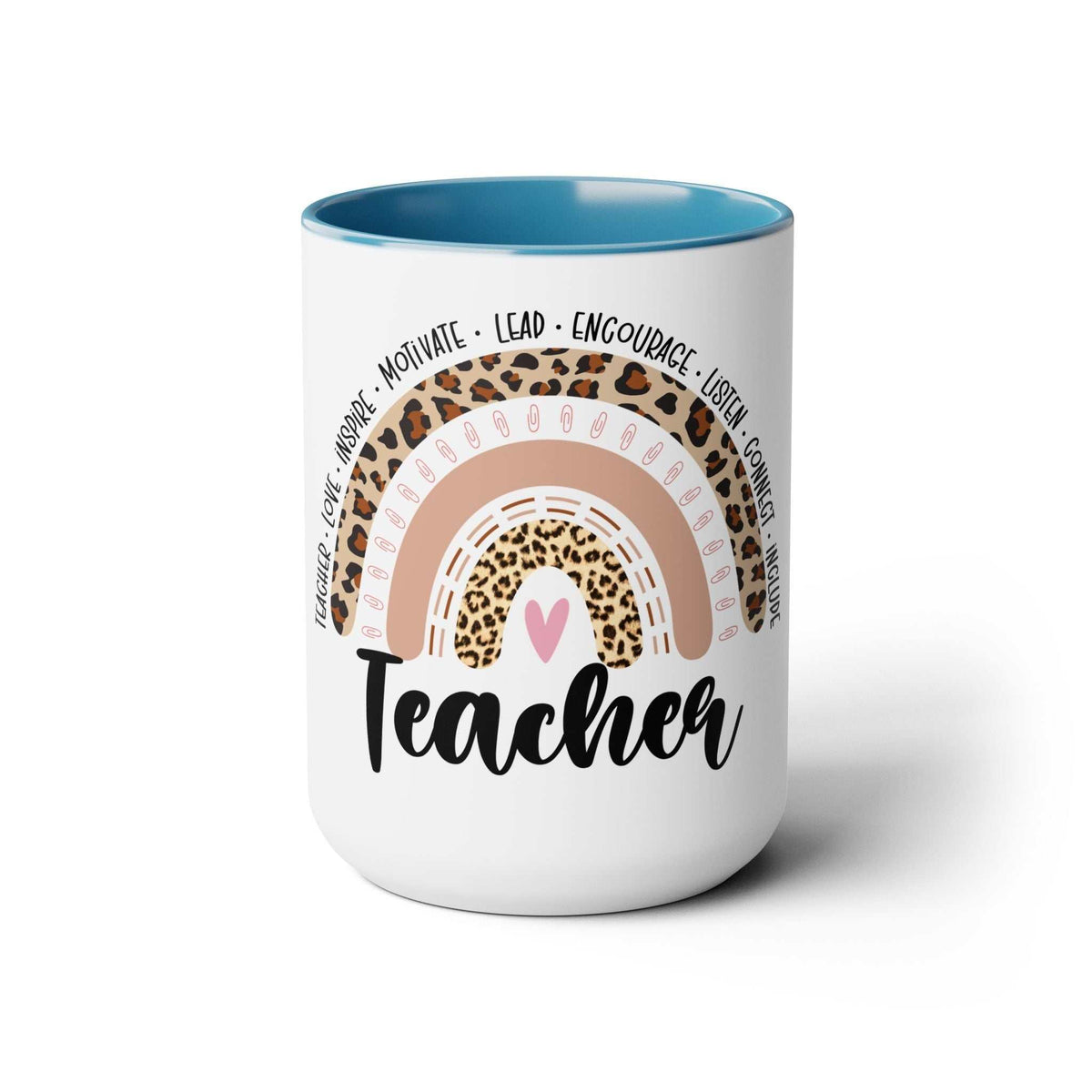 Teacher Two-Tone Coffee Mugs, 15oz