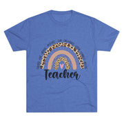 Leopard Print Teacher Tee, Inspirational Teacher Shirt, Gift for Educators, Back to School Outfit, Classroom Apparel, Unisex Shirt