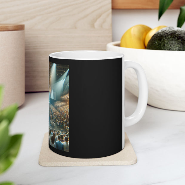 Concert Vibes Ceramic Mug - Perfect for Music Lovers, Gift for Concert Goers, Unique Coffee Mug, 11oz, 15oz