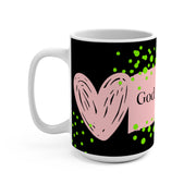 White Ceramic Mug 15oz-God Got Me