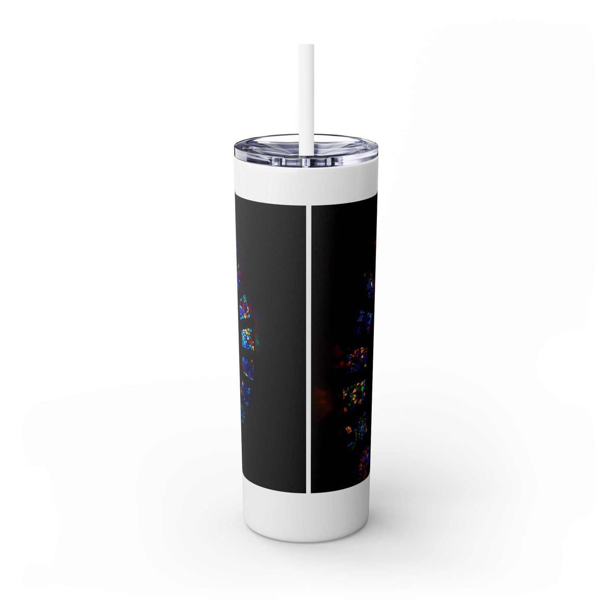 The Maars personalized skinny tumbler with straw