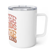 Coffee and Friends Insulated Coffee Mug, 10oz