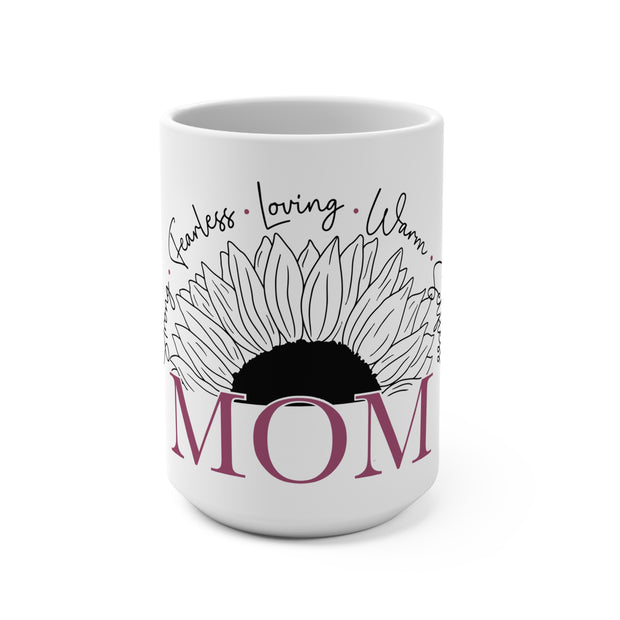 White Ceramic Mug for Mom 15oz