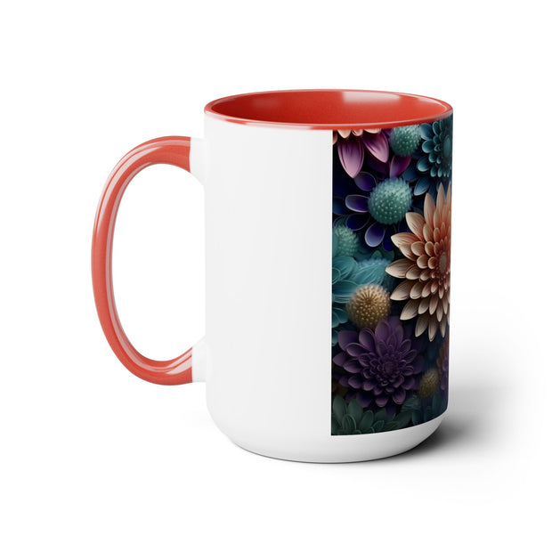 Two-Tone Coffee Mugs, 15oz