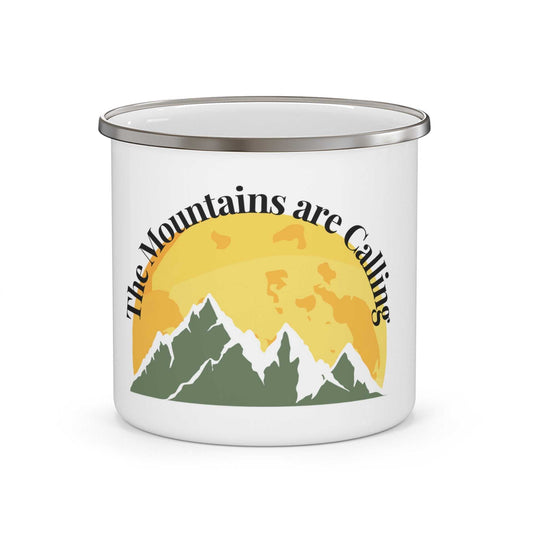 Get your hands on this durable The Mountains are Calling enamel camping mug that holds 12 ounces of your favorite beverage. Add a personalized touch to your hipster moment with full-color printing of a photo, logo or design. Great for indoors and outdoors activities as it can keep up with the dirt and grunge of campsites. This sturdy and stylish cup is perfect for coffee, tea or even your morning cereal in the wild.
