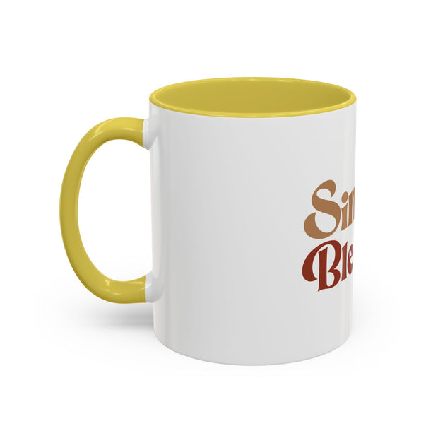 Simply Blessed Colorful Coffee Mug - 11oz & 15oz