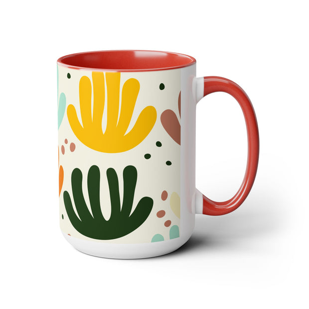 Two-Tone Coffee Mugs, 15oz