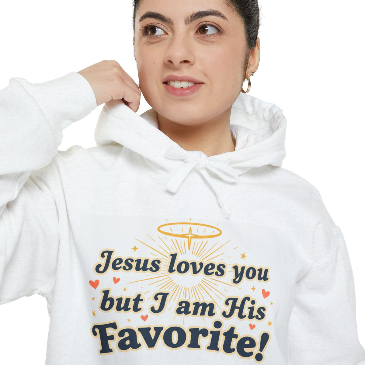 Jesus Hoodies – “Jesus Loves You” Christian Pullover Gift