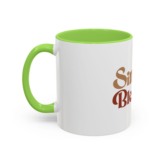 Simply Blessed Colorful Coffee Mug - 11oz & 15oz