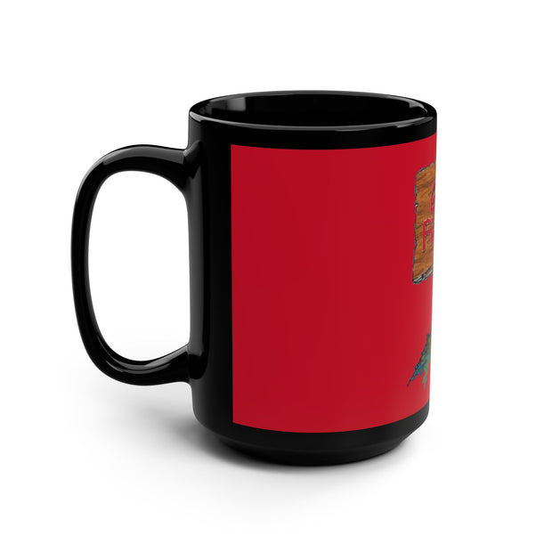 Black Mug, 15oz-Gone Fishing