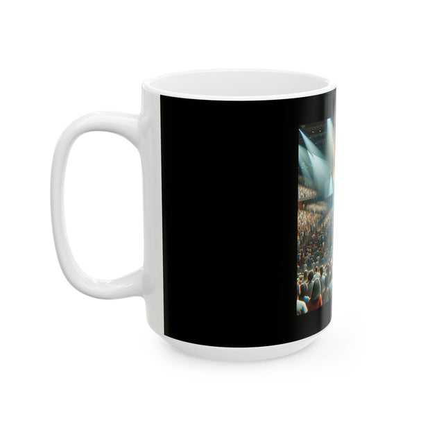 Concert Vibes Ceramic Mug - Perfect for Music Lovers, Gift for Concert Goers, Unique Coffee Mug, 11oz, 15oz