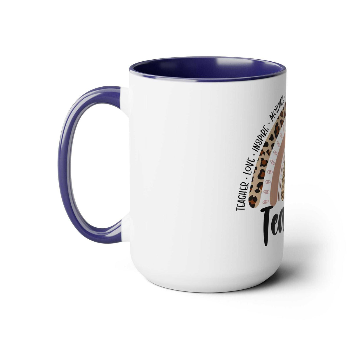Teacher Two-Tone Coffee Mugs, 15oz