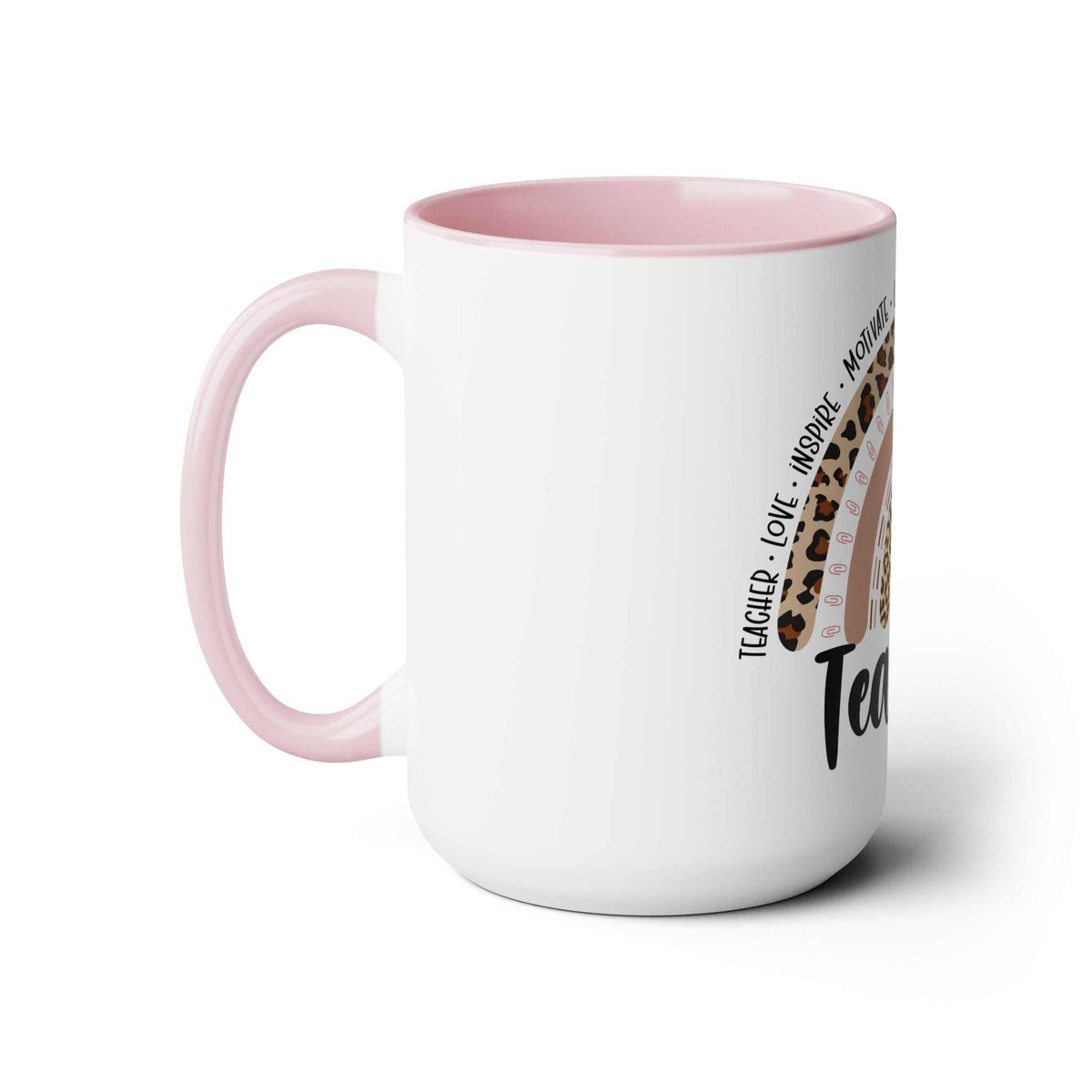 Teacher Two-Tone Coffee Mugs, 15oz
