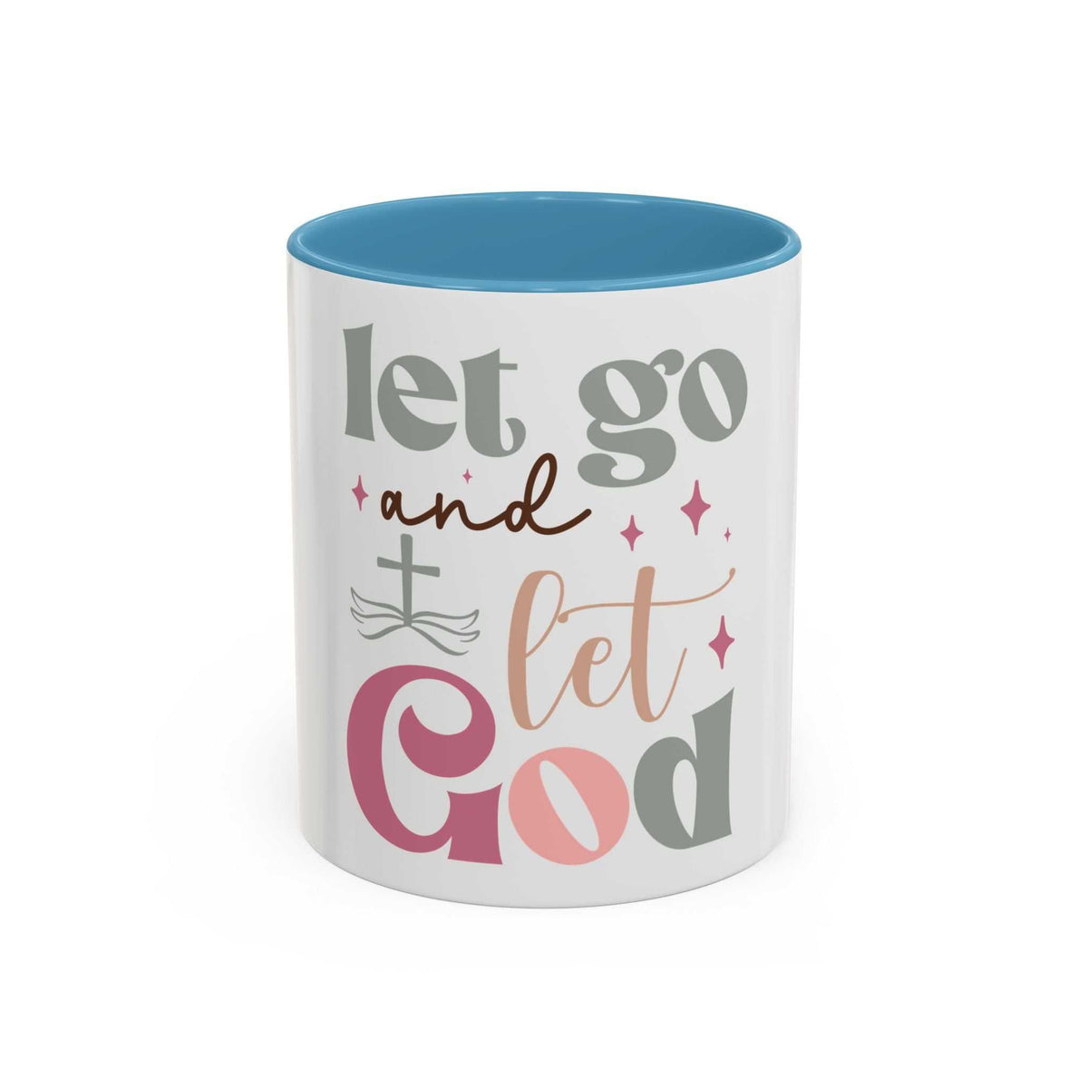 Let Go and Let God Accent Coffee Mug (11 oz and 15 oz)