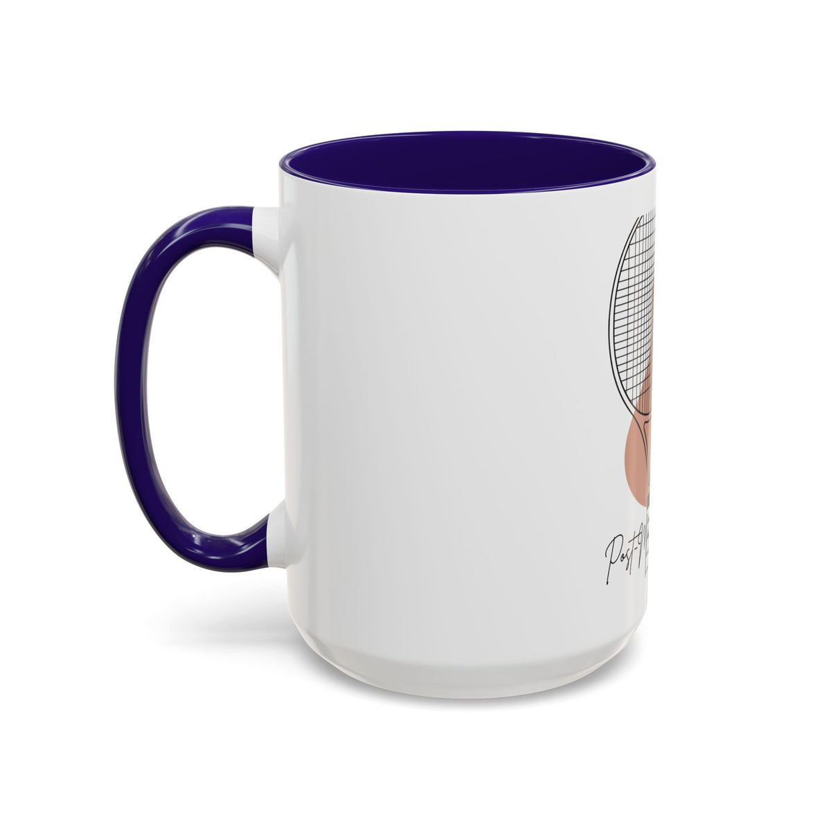 Tennis Racket Coffee Mug – 'Post-Match Hydration' Minimalist Tennis Gift (11oz/15oz)