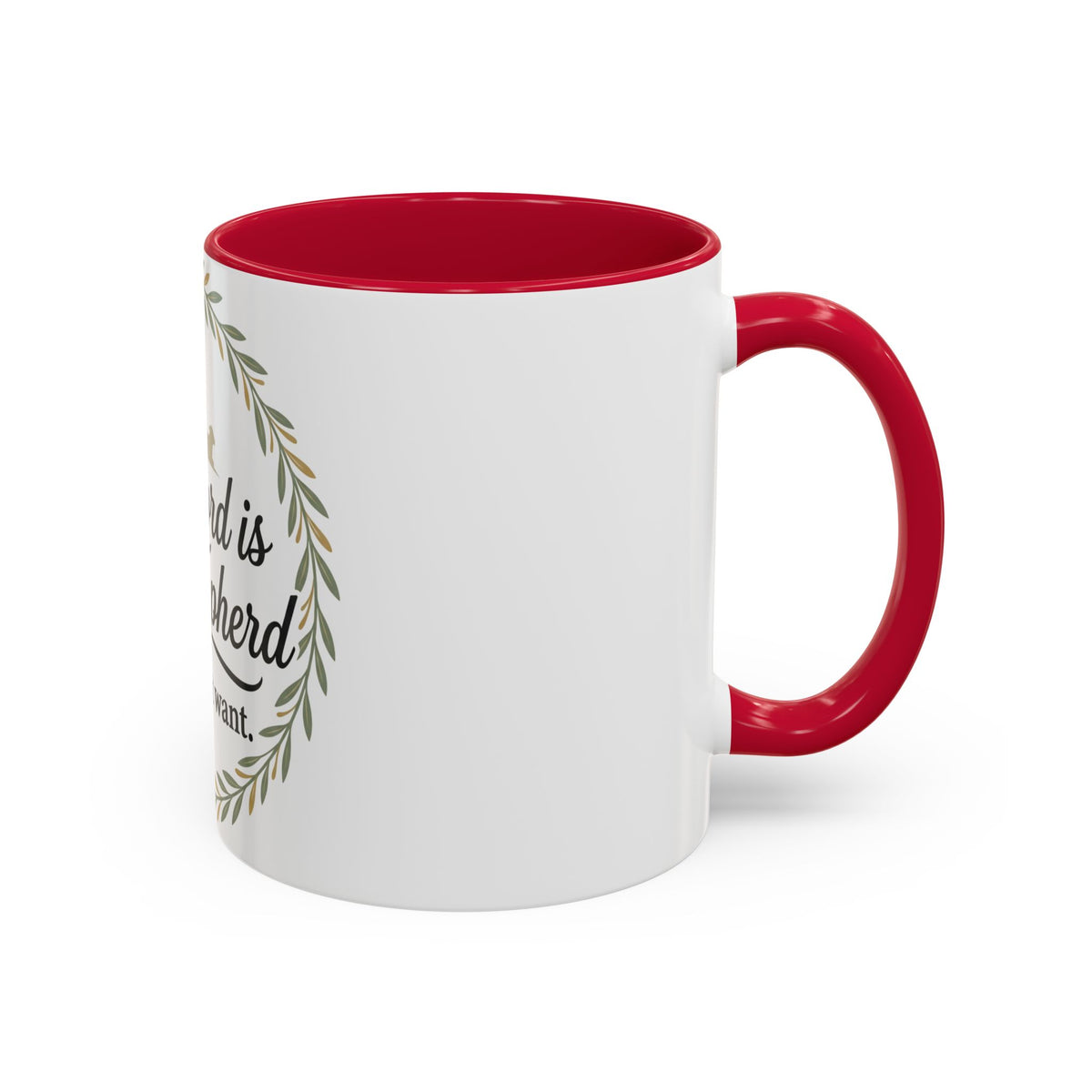Christian Mug — "The Lord Is My Shepherd, I Shall Not Want" Inspirational Coffee Cup