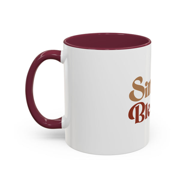 Simply Blessed Colorful Coffee Mug - 11oz & 15oz