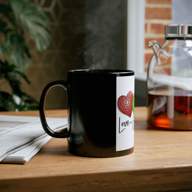 Love-Joy-Treats Black Ceramic Mug (11oz, 15oz)