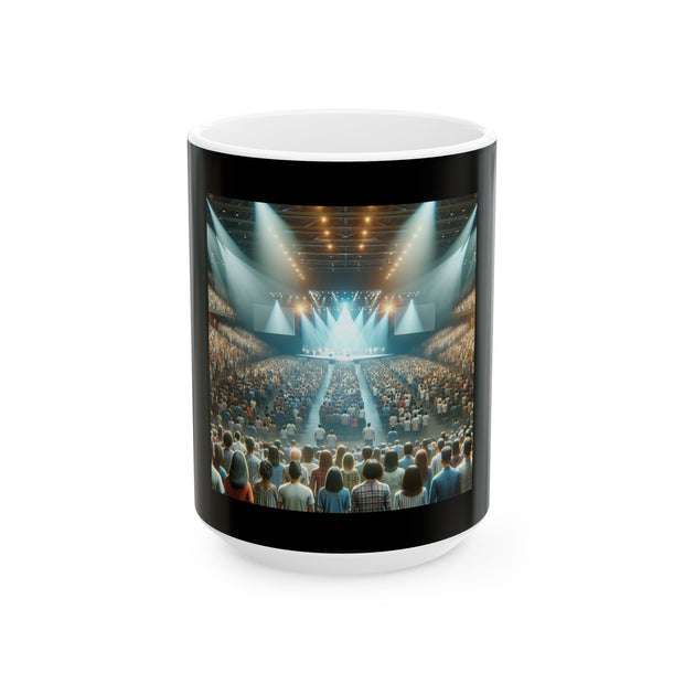 Concert Vibes Ceramic Mug - Perfect for Music Lovers, Gift for Concert Goers, Unique Coffee Mug, 11oz, 15oz