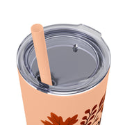 Thanksgiving Skinny Tumbler with Straw, 20oz - Festive Drinkware for Fall Celebrations, Reusable Travel Mug, Fall Decor Gift, Holiday [...]