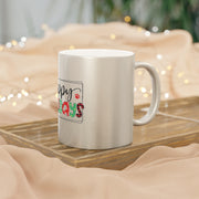 Metallic Mug (Silver\Gold)- Happy Pawlidays